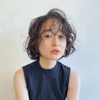 ショート パーマ 神戸美容室 マオのヘアスタイル