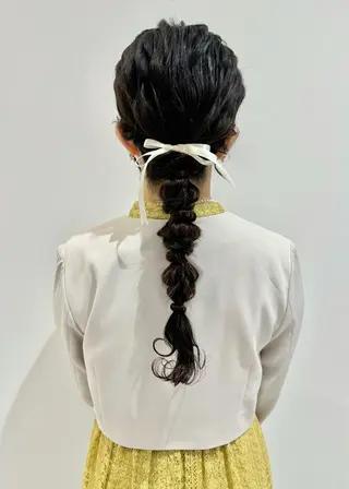 セミロング ヘアアレンジ ヘアアレンジ支持率 No.1🥇RIKOのヘアスタイル