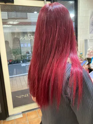 ロング カラー 🕊髪質改善縮毛矯正 /艶髪/関内🕊あべのヘアスタイル