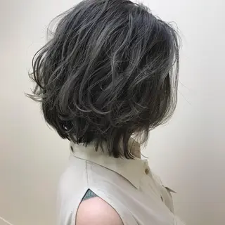 ショート カラー 🎈馬場佑馬/ スパイラルパーマ🎈のヘアスタイル