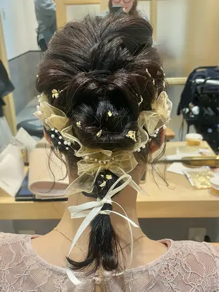 セミロング ヘアアレンジ GOTODAY SHAiRE SALON所属・札幌 ヘアアレンジ 🍎 タナカセリナのヘアスタイル