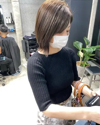 ショート カラー パーマ OVER→三軒茶屋 /縮毛矯正・髪質改善のヘアスタイル