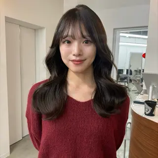 ロング カラー カットモデル୨୧大阪 梅田タカシマリナ♡のヘアスタイル