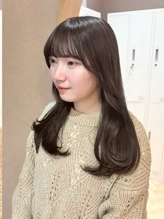 ミディアム 似合わせ/透明感 /レイヤー/りほ🤍のヘアスタイル