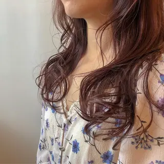 セミロング カラー 尾籠 美幸 (オゴモリ ミユキ)のヘアスタイル