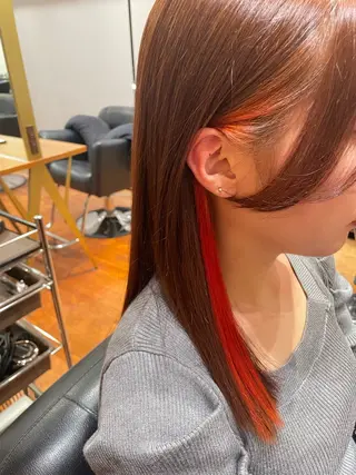 ミディアム カラー neaf【六本木】所属・韓国/愛されレイヤー 六本木/yuri🎀のヘアスタイル
