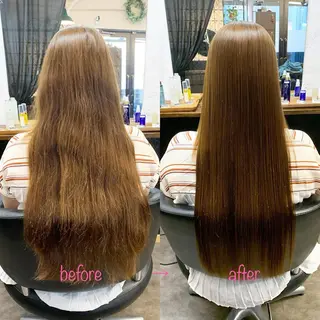 ロング 縮毛矯正&髪質改善 MAILHAIRのヘアスタイル
