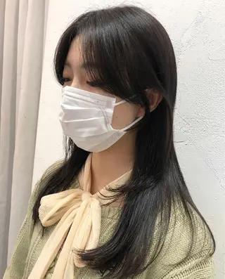 ロング カラー パーマ ヘアアレンジ メンズ キッズ ネイル マツエク・マツパ アイブロウ お洒落パーマ/ボブ ❄️Tomoka❄️のヘアスタイル