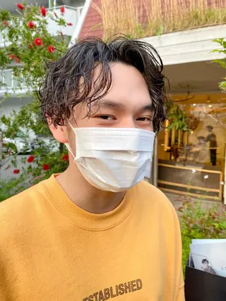 パーマ メンズ BELLA阿部野 TOMOMIのヘアスタイル