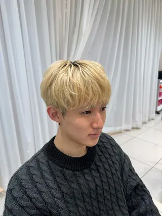 メンズ 曲がる縮毛/カルマパ ーマ/池袋/横村大全のヘアスタイル