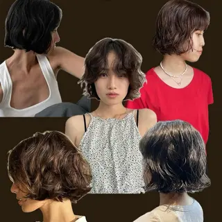 パーマ ハナ🌼 ボブ/パーマのヘアスタイル