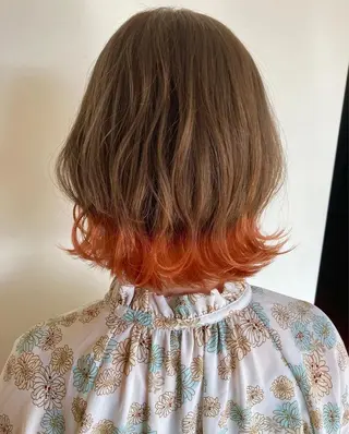 ミディアム カラー ペッツ本店 スタイリスト増田ゆきのヘアスタイル