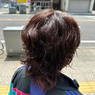 ショート パーマ インナーカラー指名 No.1菊池柊真のヘアスタイル
