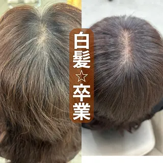 セミロング 艶カラー/縮毛矯正 髪質改善/ 渡邊莉玖のヘアスタイル