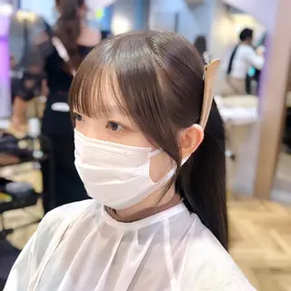 ミディアム カラー ヘアアレンジ 🎀韓国レイヤー🎀 顔周り　とばみかのヘアスタイル