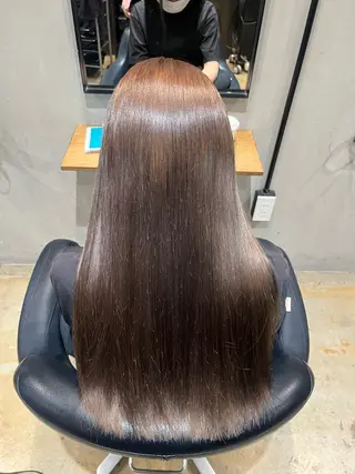 ロング カラー ヘアアレンジ みわ/博多 ブリーチ/メンズヘアのヘアスタイル