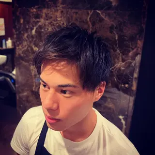 ショート ヘアアレンジ メンズ HIROGINZA ヒロ銀座 青山所属・マツオ リュウホウ🐉のヘアスタイル