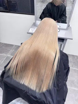 ロング 名古屋栄/PELE/ ブリーチ/asahiのヘアスタイル