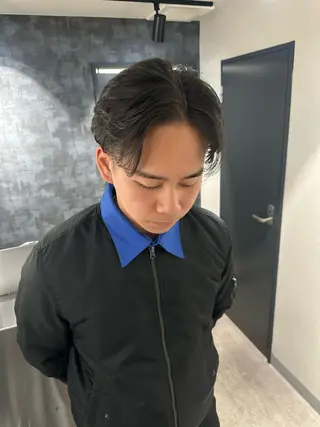 パーマ メンズ SALOWIN 原宿 iori所属・💈センターパート パーマ特化💈雄太のヘアスタイル