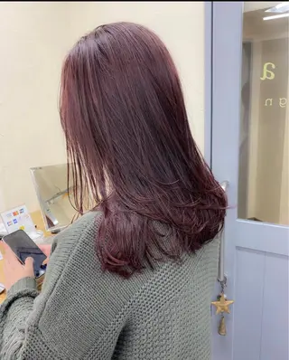 セミロング カラー ミルクティーベージュ 💫HARUTOのヘアスタイル