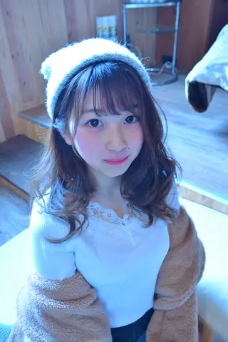 ミディアム カラー パーマ ヘアアレンジ belle chambreイブカのその他イメージ