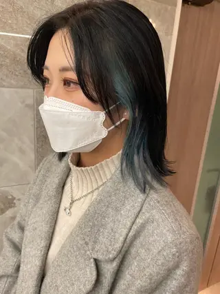 ミディアム カラー 横浜似合わせ美容師 スタイリスト✂️ゆりのヘアスタイル