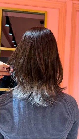 ミディアム カラー miyu カットモデル募集中のヘアスタイル