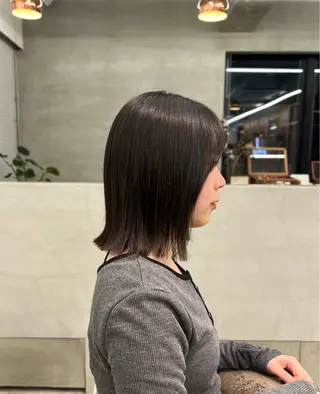 ミディアム ケアブリーチ/ ハイトーン/牧野のヘアスタイル