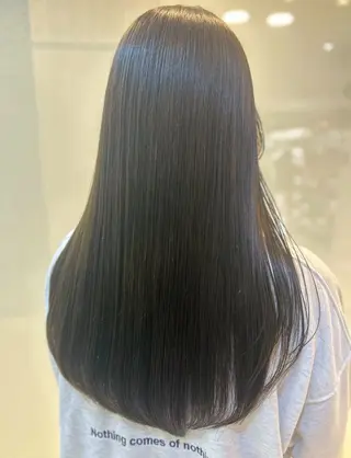 ロング カラー 艶質改善/縮毛矯正 ササキナツミのヘアスタイル