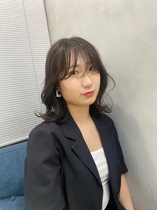 ミディアム 艶 ケアブリーチ 🎀🩵RISAのヘアスタイル