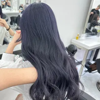 ロング カラー ダブルカラー 韓国ヘアKYONのヘアスタイル