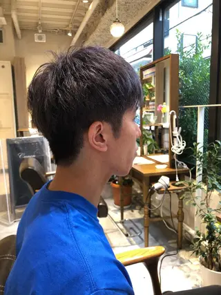 ショート カラー ヘアアレンジ メンズ 柳井 準平のヘアスタイル
