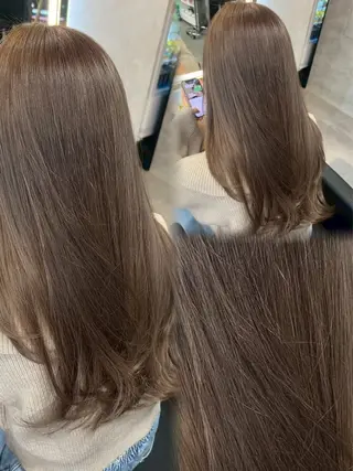 ロング カラー ヘアアレンジ 🩵透明感カラー HIYO🩵のヘアスタイル