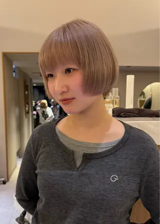 ショート カラー サイトウ　ナミ /無料カットモデルのヘアスタイル