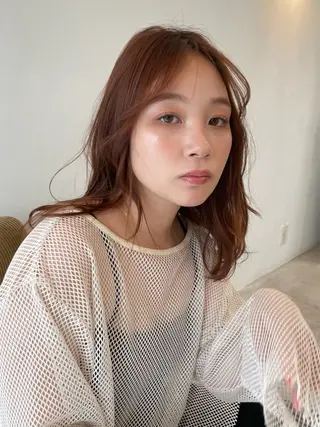 セミロング YOKE/桃山台/ 山亀亜曇のヘアスタイル