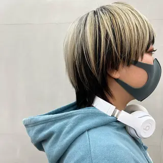 ショート カラー 🌱小顔魅せカット 透明感カラー/泉綺のヘアスタイル