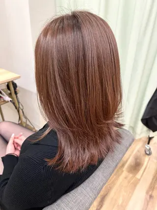 セミロング TELA HAIR君津店【テーラーヘアー】所属・阿部 優奈のヘアスタイル