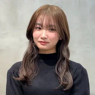 セミロング カラー The Path ARENのヘアスタイル