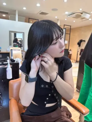 セミロング みゆ/カラー モデル募集中🎀🤍のヘアスタイル