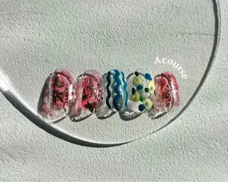 ネイル 0203ムニムサン 💙Mihoのネイルデザイン