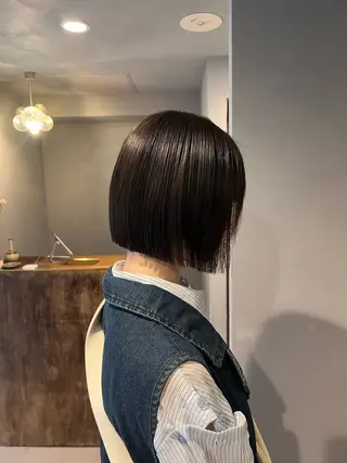 ショート デジタルパーマ/ 艶カラー/神野楓のヘアスタイル