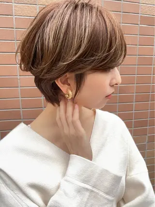 ショート カラー LucksiMie 銀座店所属・【韓国　レイヤー 髪質改善✨】かずのヘアスタイル