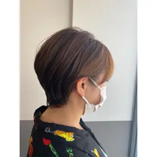 ショート ボブ/ぱつっとボブ/ 谷口 海星のヘアスタイル