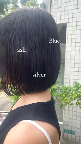 ショート カラー ショート✂︎ ゆるパーマKANOのヘアスタイル