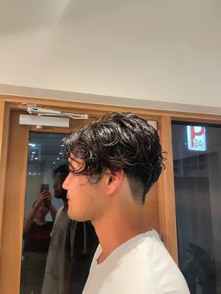 パーマ メンズ 大人ショート/鎌倉/ カット/edA.菫のヘアスタイル