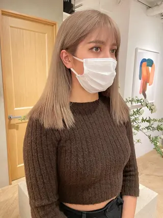 ミディアム カラー ボブ/レイヤー 🌟梅田盛一🌟のヘアスタイル