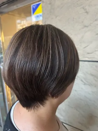 ショート ❄️艶カラー/レイヤ ー/ボブ/mao❄️のヘアスタイル