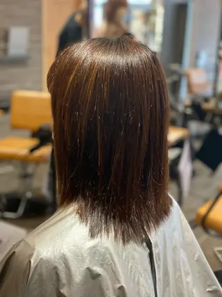 ミディアム 尾崎 優也のヘアスタイル