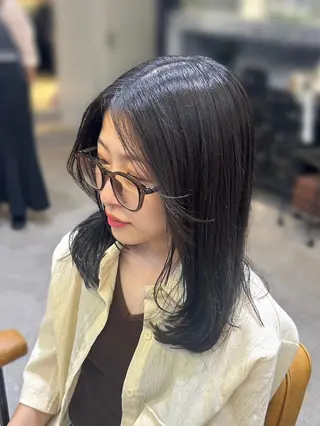 ミディアム Lumier de mashu所属・nana/ボブ/ レイヤーカットのヘアスタイル
