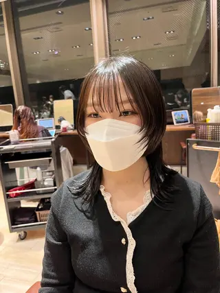 ミディアム 赤羽今日子/レイヤー /盛れる顔まわりのヘアスタイル